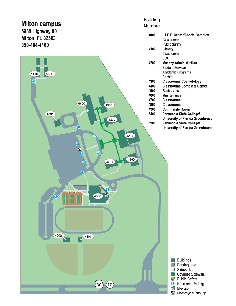 Milton Campus Map