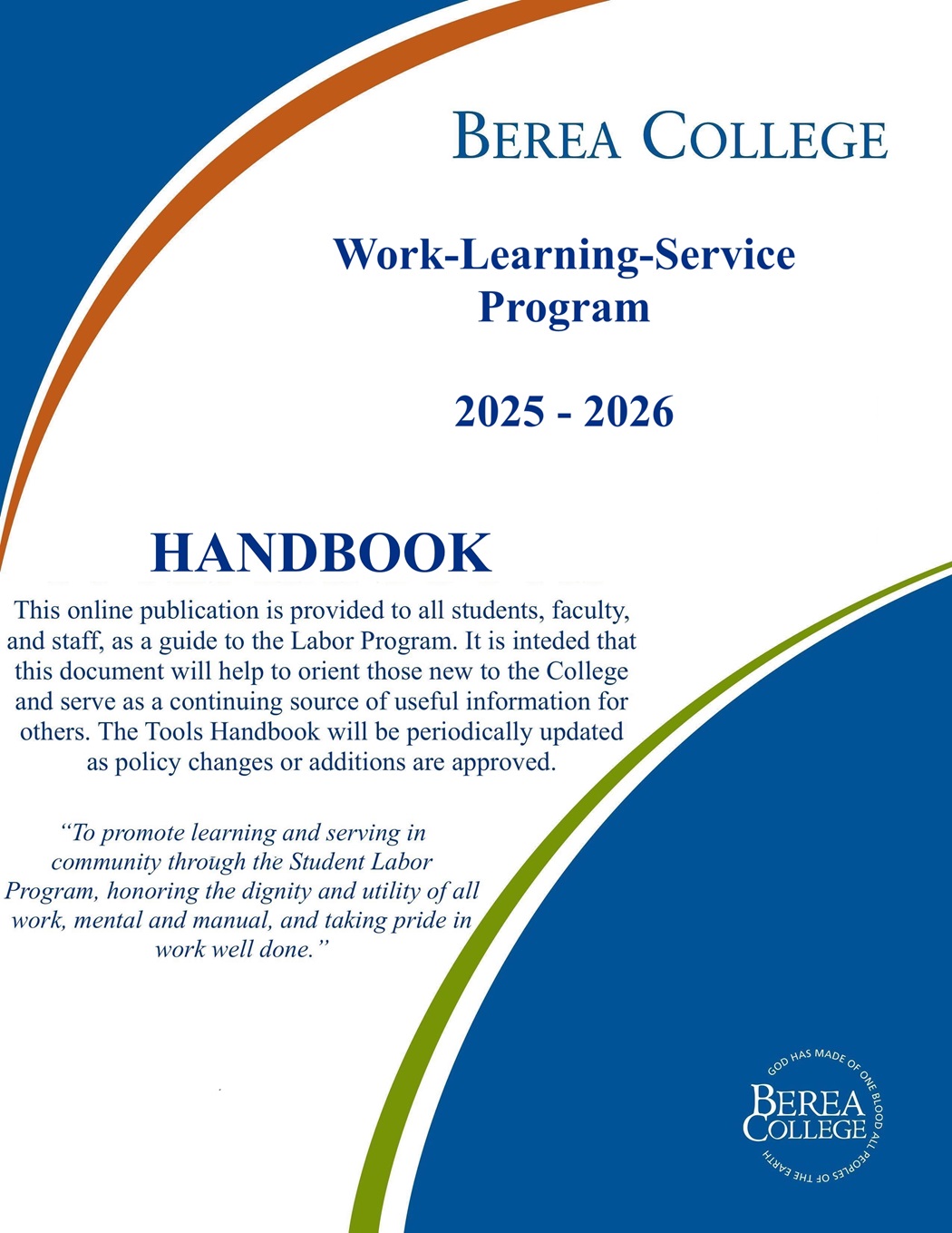 WLS Program Handbook 2025-2026