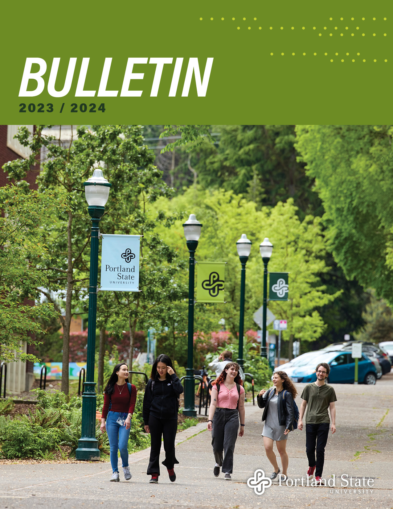 Students walking on campus